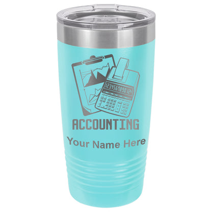 20oz Vacuum Insulated Tumbler Mug, Accounting, Personalized Engraving Included - LaserGram Custom Engraved Gifts