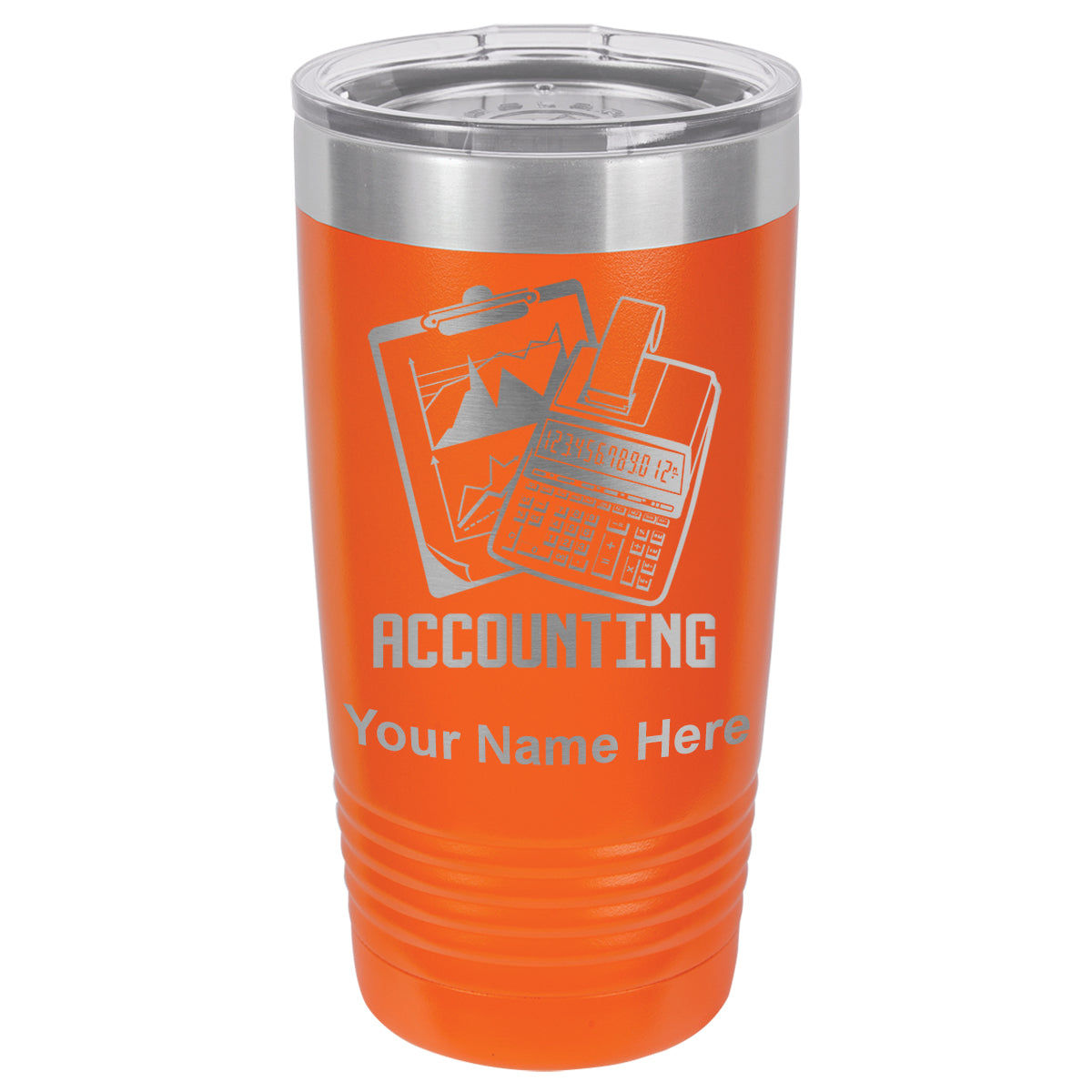 20oz Vacuum Insulated Tumbler Mug, Accounting, Personalized Engraving Included - LaserGram Custom Engraved Gifts