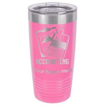 20oz Vacuum Insulated Tumbler Mug, Accounting, Personalized Engraving Included - LaserGram Custom Engraved Gifts