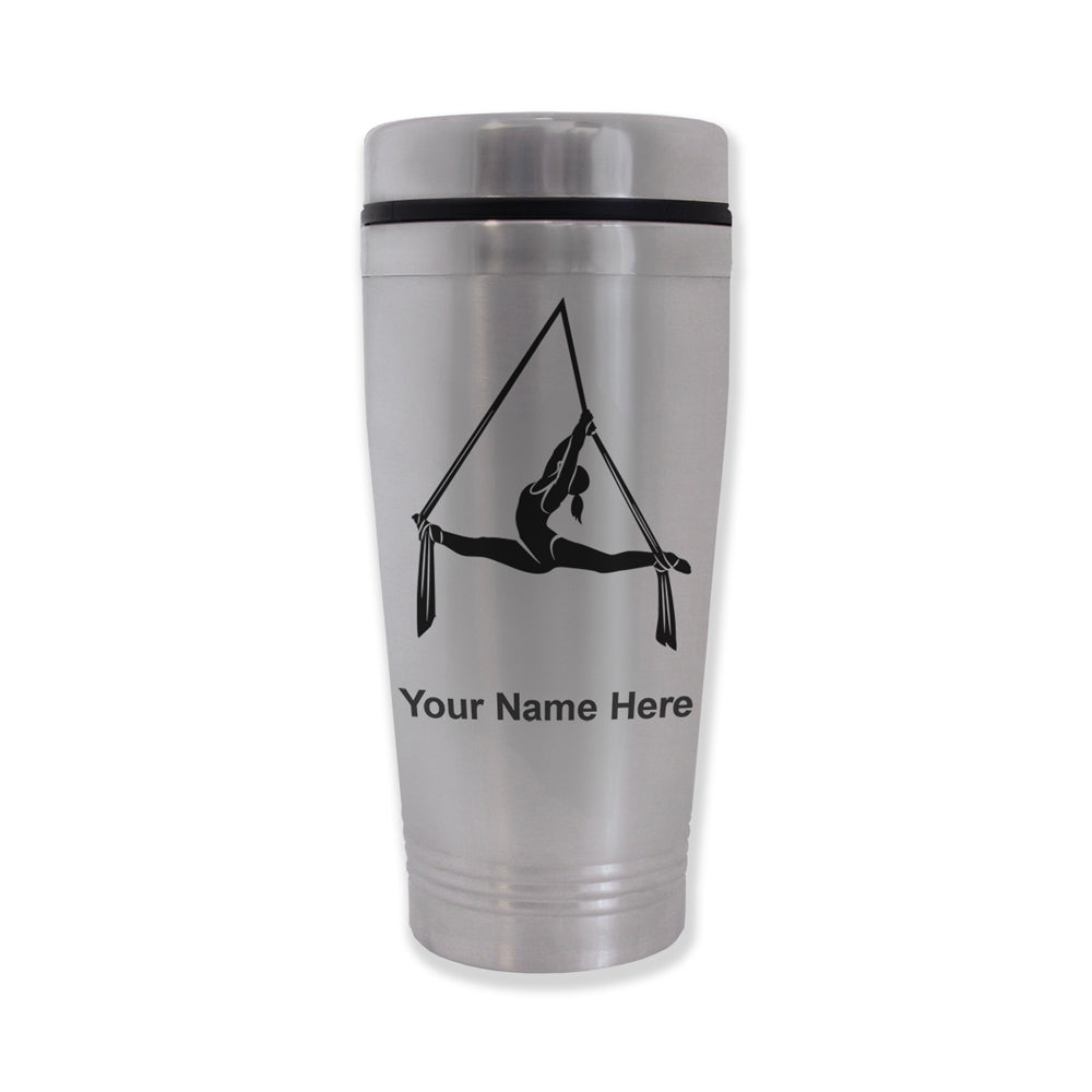 Commuter Travel Mug, Aerial Silks, Personalized Engraving Included