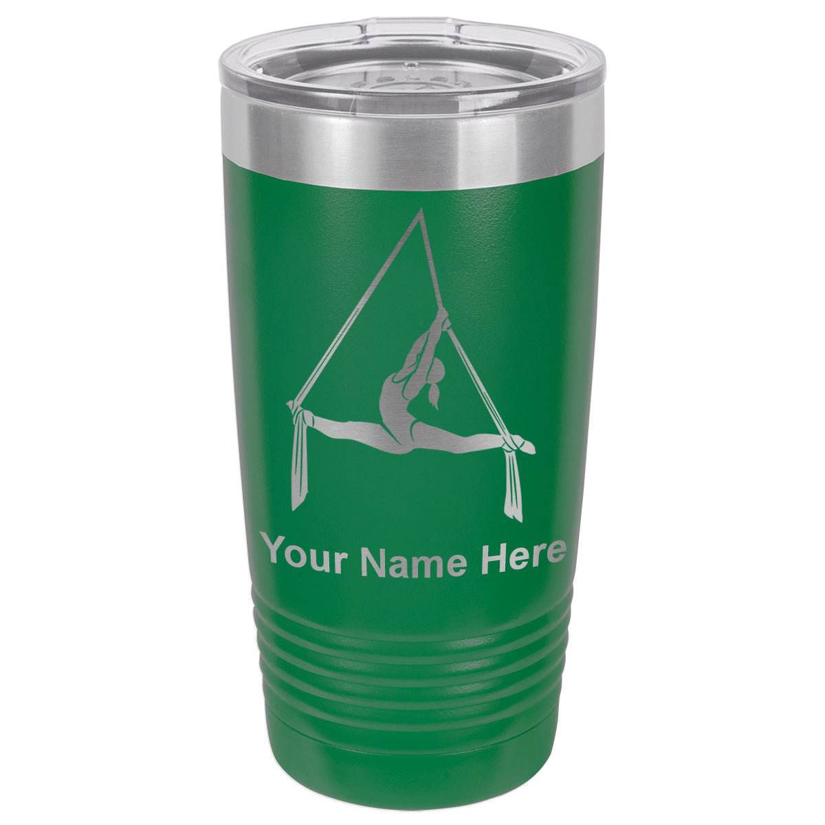 20oz Vacuum Insulated Tumbler Mug, Aerial Silks, Personalized Engraving Included