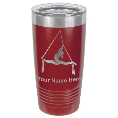 20oz Vacuum Insulated Tumbler Mug, Aerial Silks, Personalized Engraving Included