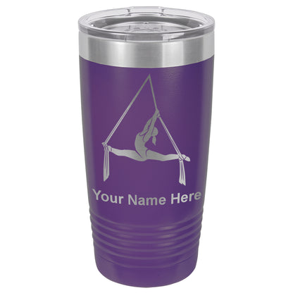 20oz Vacuum Insulated Tumbler Mug, Aerial Silks, Personalized Engraving Included