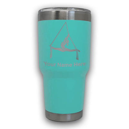 LaserGram 30oz Tumbler Mug, Aerial Silks, Personalized Engraving Included