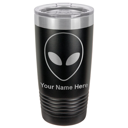 20oz Vacuum Insulated Tumbler Mug, Alien Head, Personalized Engraving Included