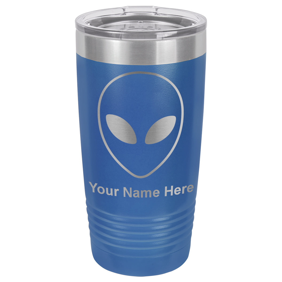 20oz Vacuum Insulated Tumbler Mug, Alien Head, Personalized Engraving Included