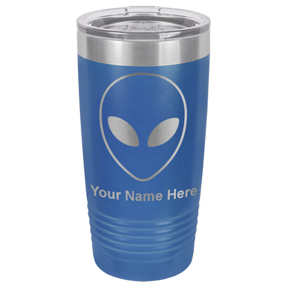 20oz Vacuum Insulated Tumbler Mug, Alien Head, Personalized Engraving Included