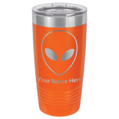 20oz Vacuum Insulated Tumbler Mug, Alien Head, Personalized Engraving Included