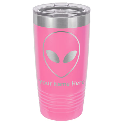 20oz Vacuum Insulated Tumbler Mug, Alien Head, Personalized Engraving Included