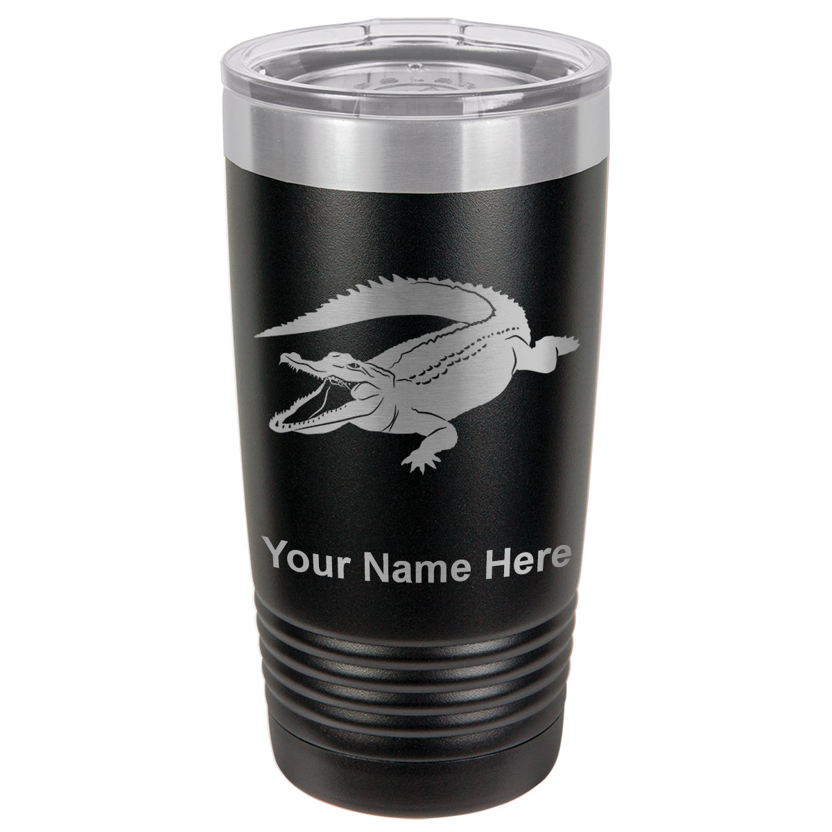 20oz Vacuum Insulated Tumbler Mug, Alligator, Personalized Engraving Included