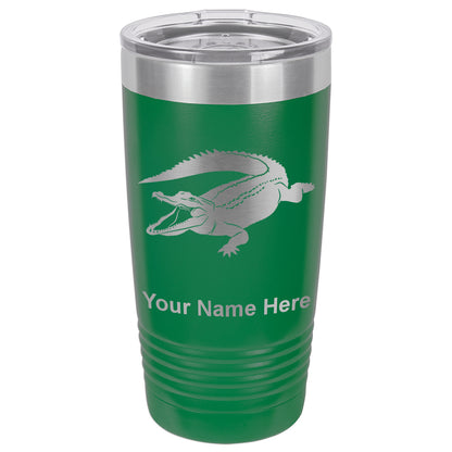 20oz Vacuum Insulated Tumbler Mug, Alligator, Personalized Engraving Included