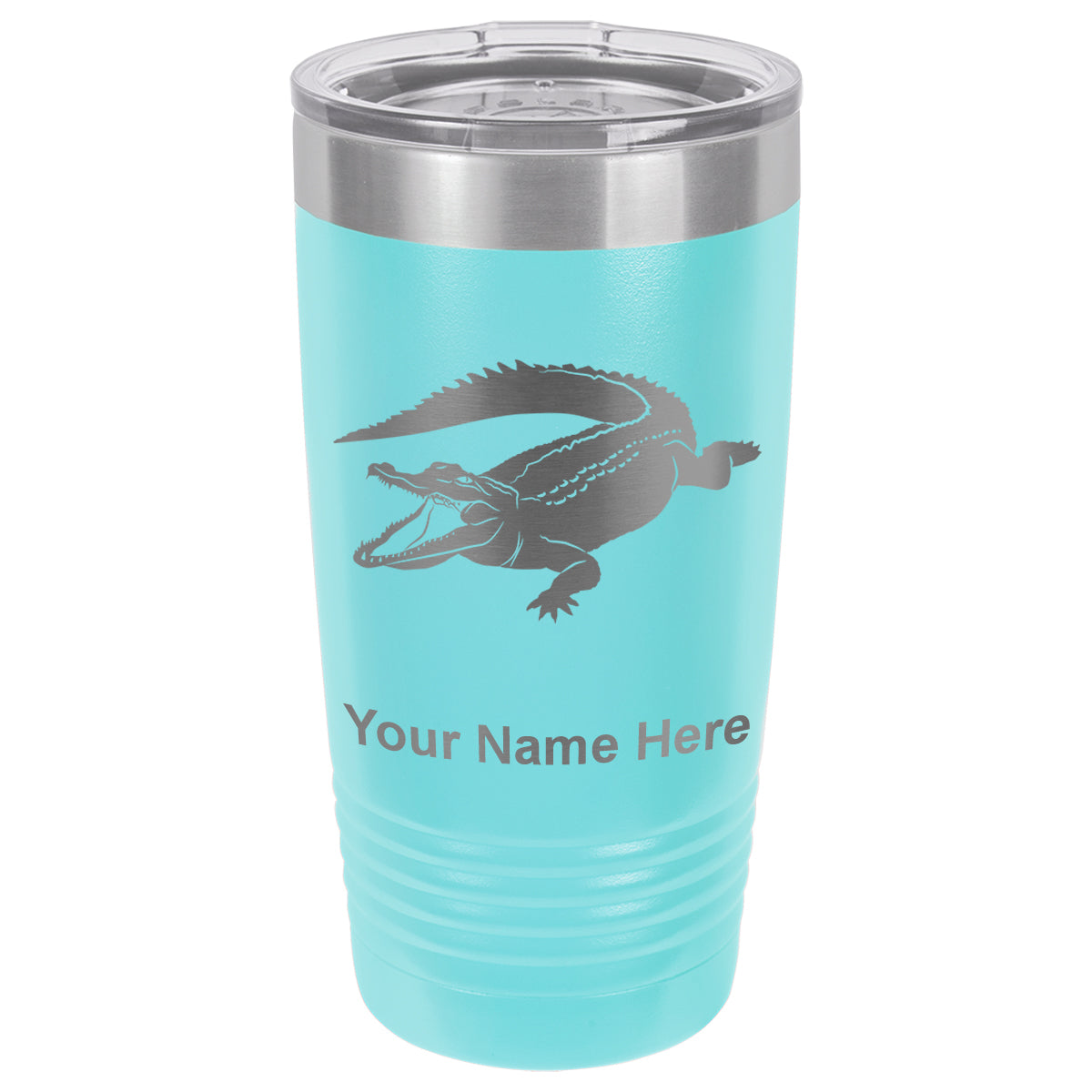 20oz Vacuum Insulated Tumbler Mug, Alligator, Personalized Engraving Included