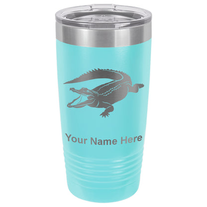 20oz Vacuum Insulated Tumbler Mug, Alligator, Personalized Engraving Included