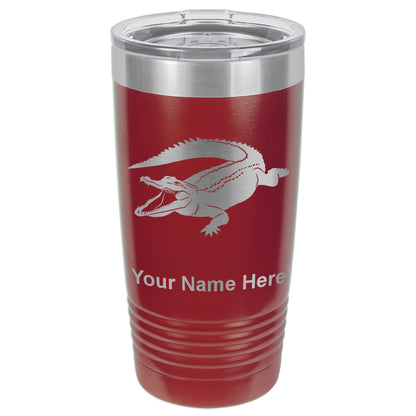 20oz Vacuum Insulated Tumbler Mug, Alligator, Personalized Engraving Included