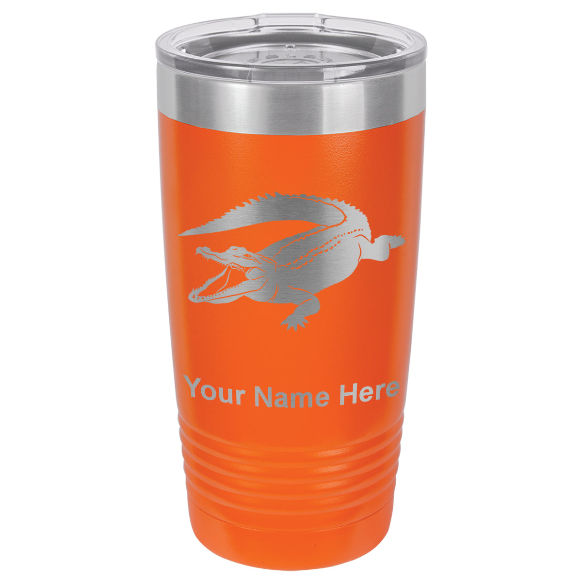 20oz Vacuum Insulated Tumbler Mug, Alligator, Personalized Engraving Included