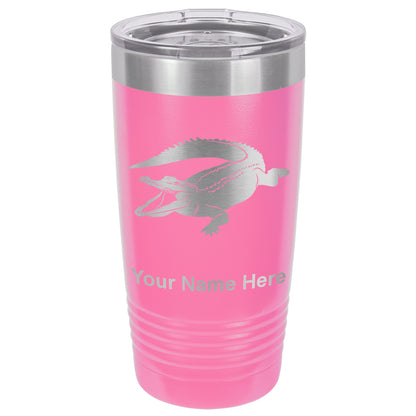 20oz Vacuum Insulated Tumbler Mug, Alligator, Personalized Engraving Included