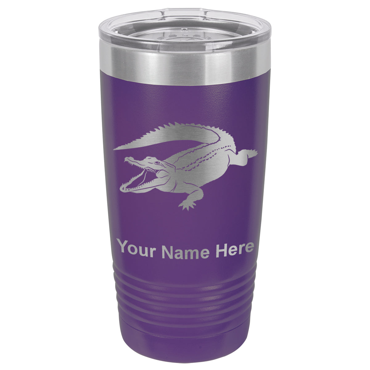 20oz Vacuum Insulated Tumbler Mug, Alligator, Personalized Engraving Included