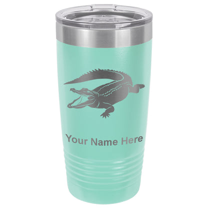 20oz Vacuum Insulated Tumbler Mug, Alligator, Personalized Engraving Included