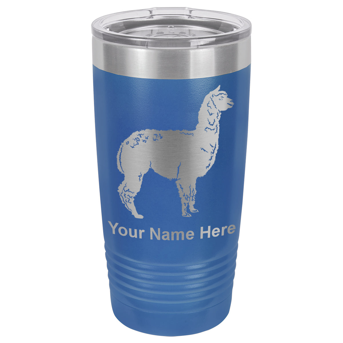 20oz Vacuum Insulated Tumbler Mug, Alpaca, Personalized Engraving Included