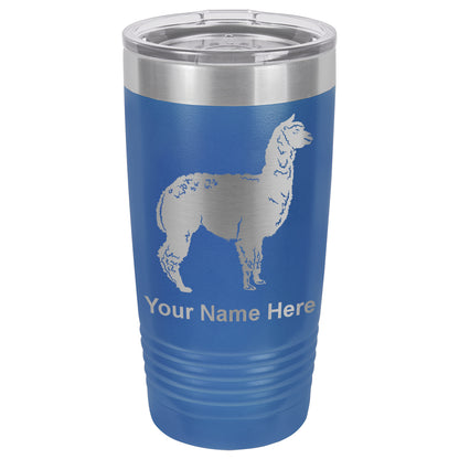 20oz Vacuum Insulated Tumbler Mug, Alpaca, Personalized Engraving Included