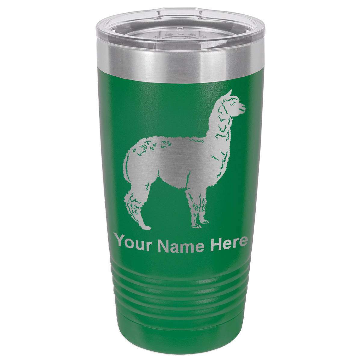 20oz Vacuum Insulated Tumbler Mug, Alpaca, Personalized Engraving Included