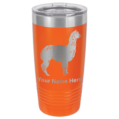 20oz Vacuum Insulated Tumbler Mug, Alpaca, Personalized Engraving Included