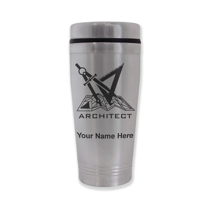 Commuter Travel Mug, Architect Symbol, Personalized Engraving Included