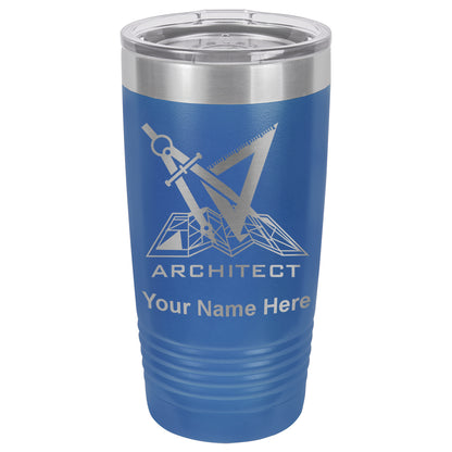 20oz Vacuum Insulated Tumbler Mug, Architect Symbol, Personalized Engraving Included