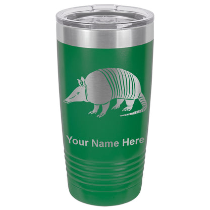 20oz Vacuum Insulated Tumbler Mug, Armadillo, Personalized Engraving Included