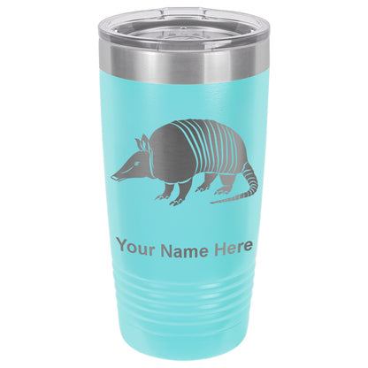 20oz Vacuum Insulated Tumbler Mug, Armadillo, Personalized Engraving Included