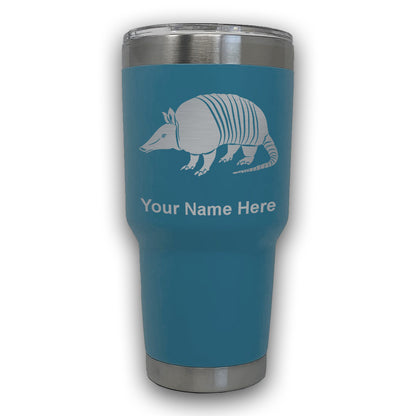 LaserGram 30oz Tumbler Mug, Armadillo, Personalized Engraving Included