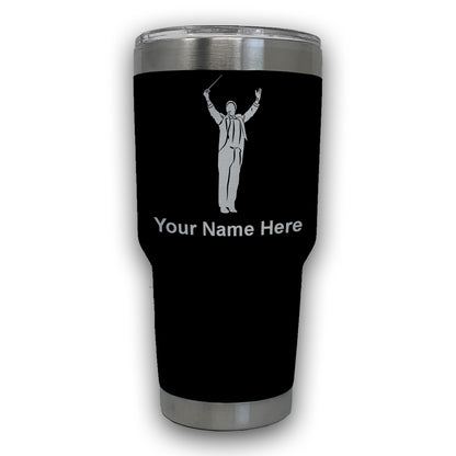 LaserGram 30oz Tumbler Mug, Band Director, Personalized Engraving Included