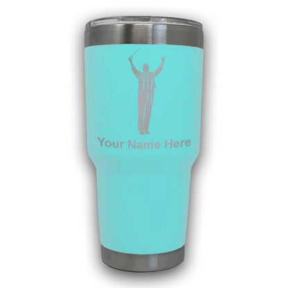 LaserGram 30oz Tumbler Mug, Band Director, Personalized Engraving Included