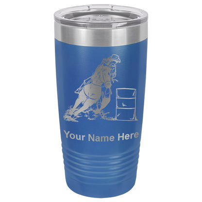 20oz Vacuum Insulated Tumbler Mug, Barrel Racer, Personalized Engraving Included