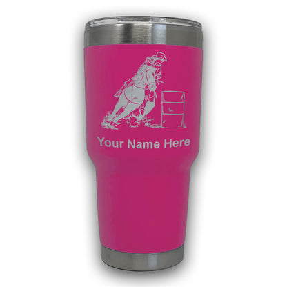 LaserGram 30oz Tumbler Mug, Barrel Racer, Personalized Engraving Included