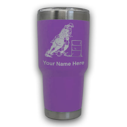 LaserGram 30oz Tumbler Mug, Barrel Racer, Personalized Engraving Included