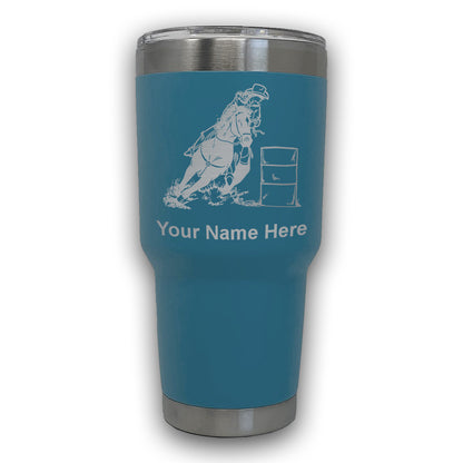 LaserGram 30oz Tumbler Mug, Barrel Racer, Personalized Engraving Included