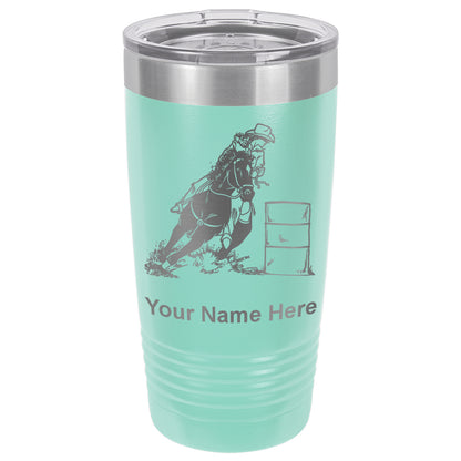 20oz Vacuum Insulated Tumbler Mug, Barrel Racer, Personalized Engraving Included