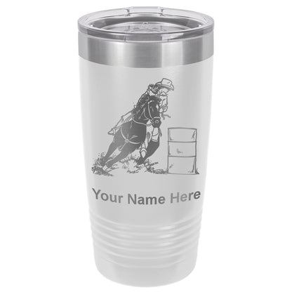 20oz Vacuum Insulated Tumbler Mug, Barrel Racer, Personalized Engraving Included