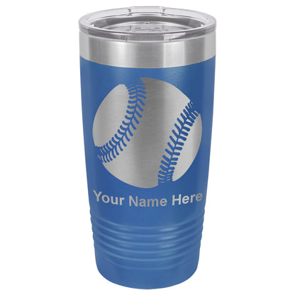 20oz Vacuum Insulated Tumbler Mug, Baseball Ball, Personalized Engraving Included