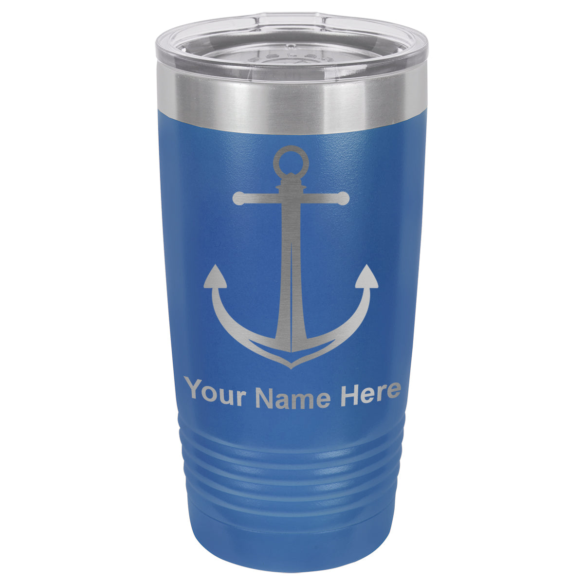 20oz Vacuum Insulated Tumbler Mug, Boat Anchor, Personalized Engraving Included