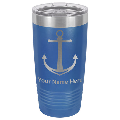 20oz Vacuum Insulated Tumbler Mug, Boat Anchor, Personalized Engraving Included