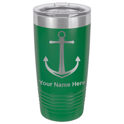 20oz Vacuum Insulated Tumbler Mug, Boat Anchor, Personalized Engraving Included
