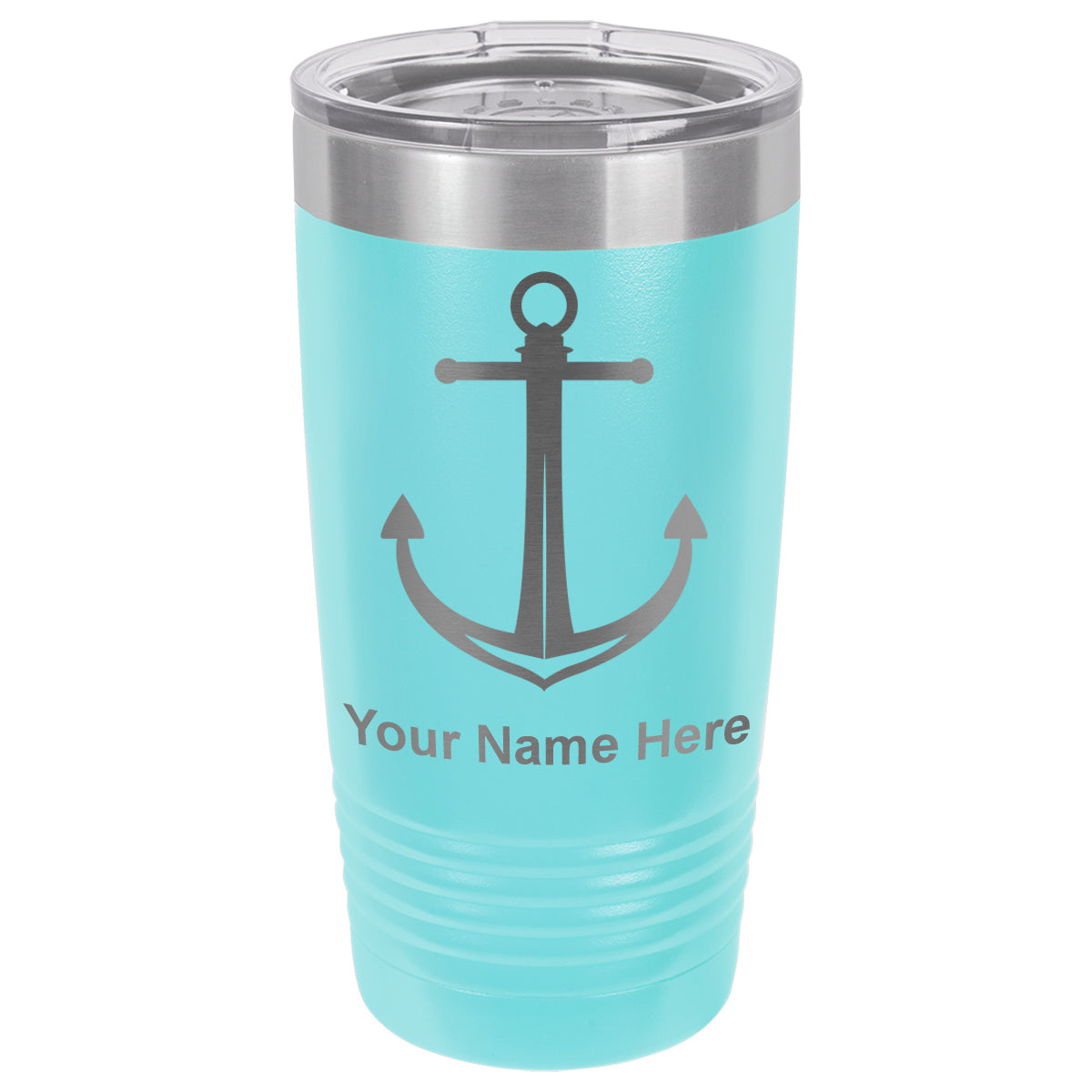 20oz Vacuum Insulated Tumbler Mug, Boat Anchor, Personalized Engraving Included