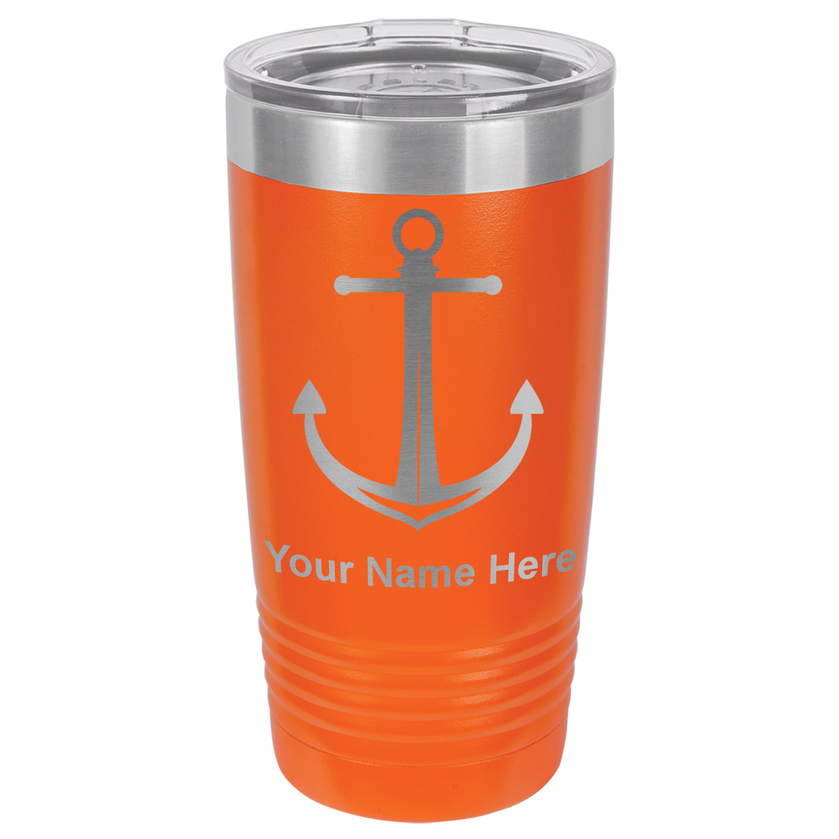 20oz Vacuum Insulated Tumbler Mug, Boat Anchor, Personalized Engraving Included