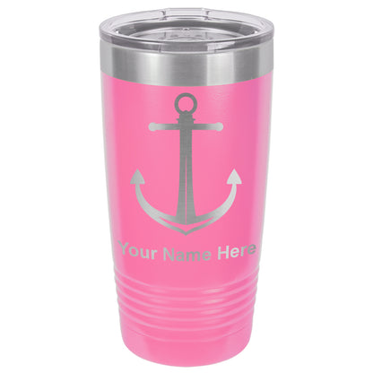 20oz Vacuum Insulated Tumbler Mug, Boat Anchor, Personalized Engraving Included