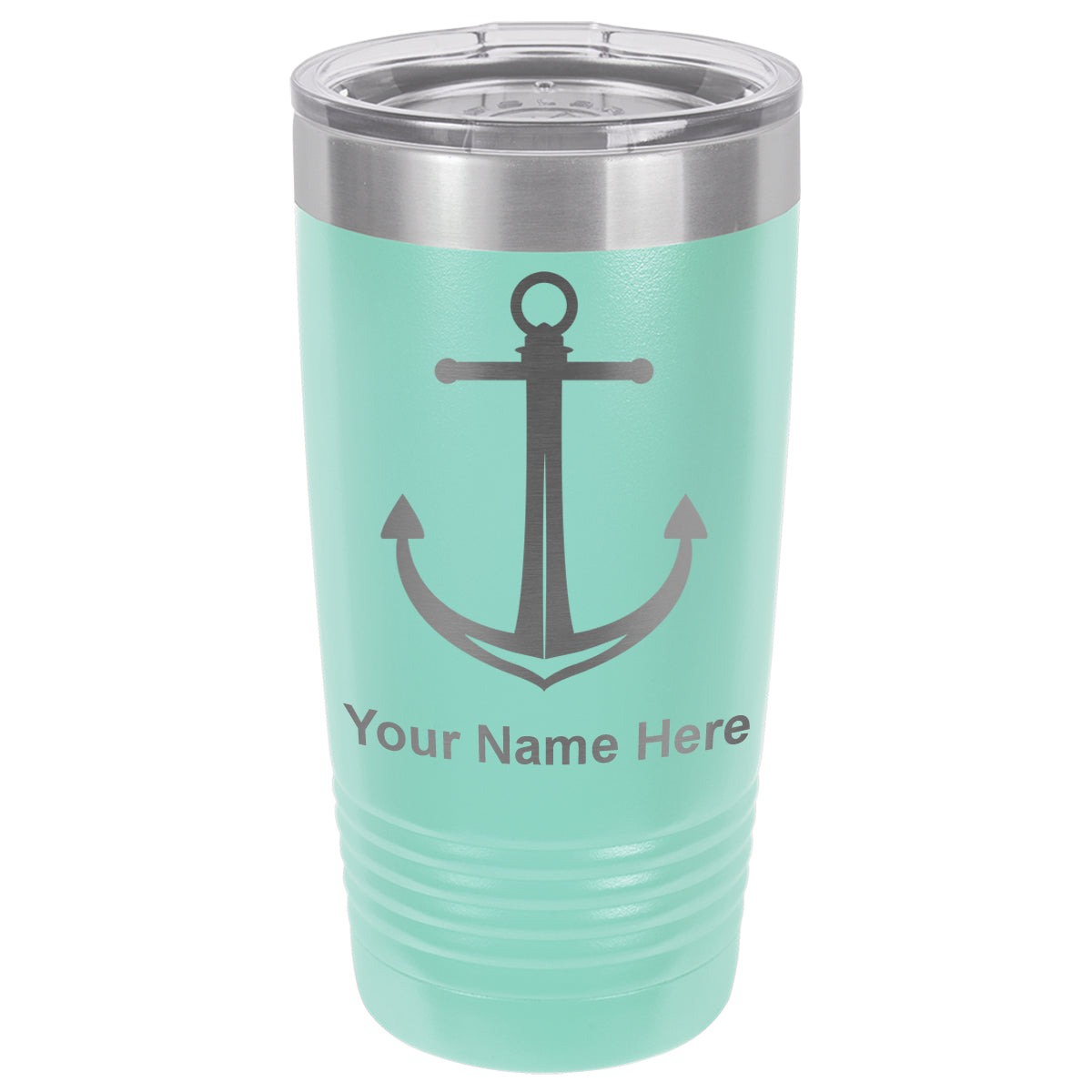 20oz Vacuum Insulated Tumbler Mug, Boat Anchor, Personalized Engraving Included