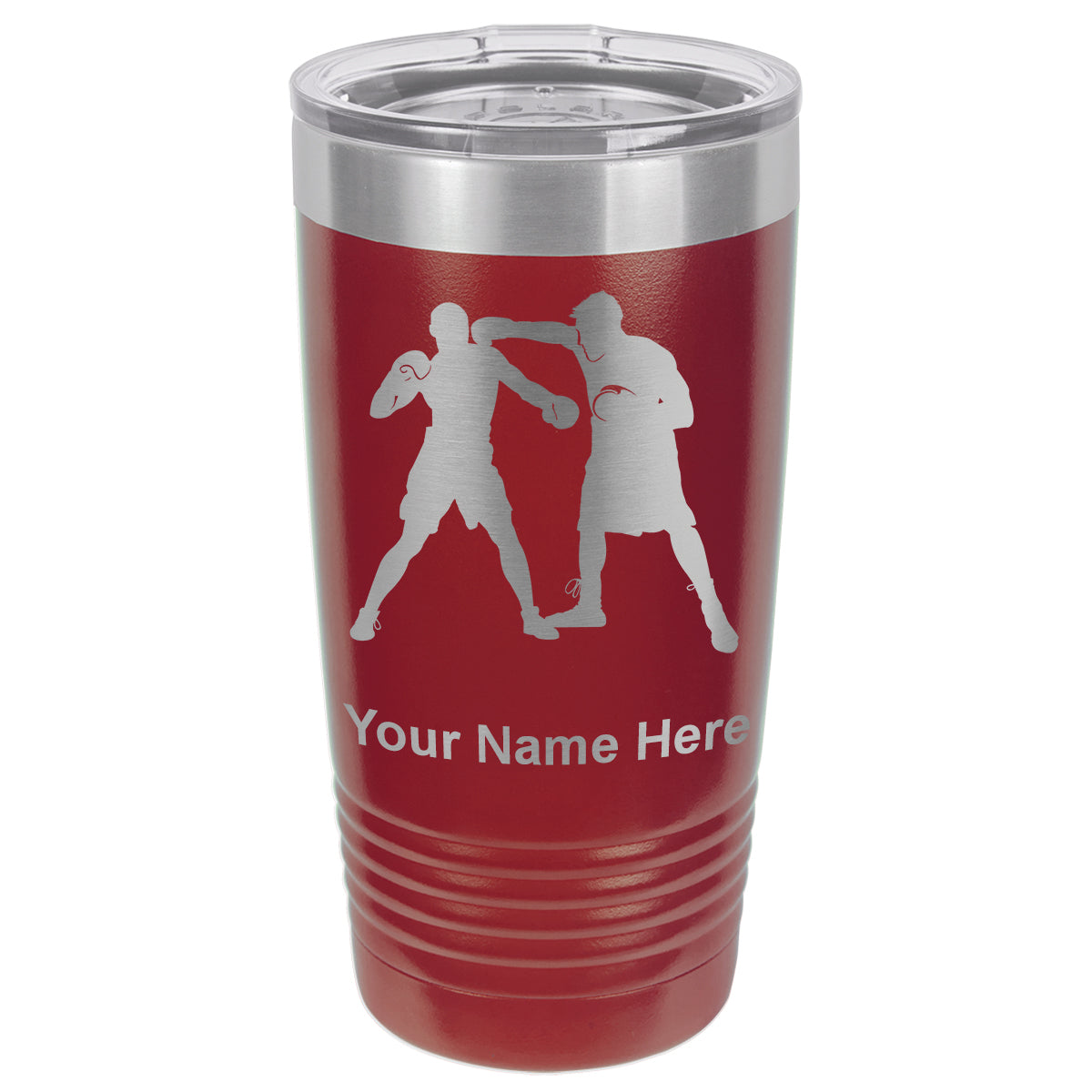 20oz Vacuum Insulated Tumbler Mug, Boxers Boxing, Personalized Engraving Included