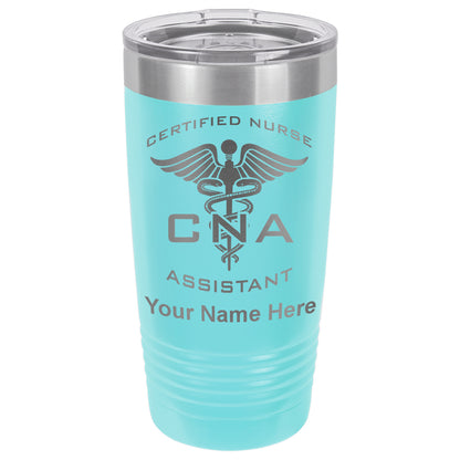20oz Vacuum Insulated Tumbler Mug, CNA Certified Nurse Assistant, Personalized Engraving Included