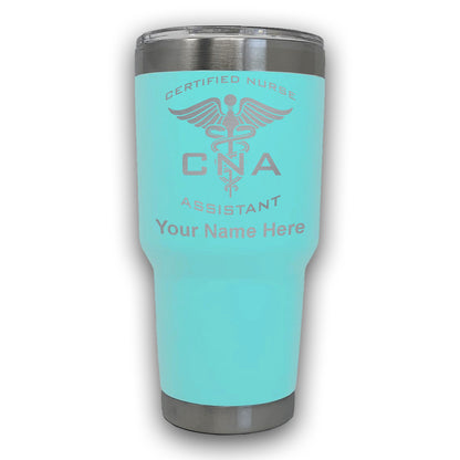 LaserGram 30oz Tumbler Mug, CNA Certified Nurse Assistant, Personalized Engraving Included